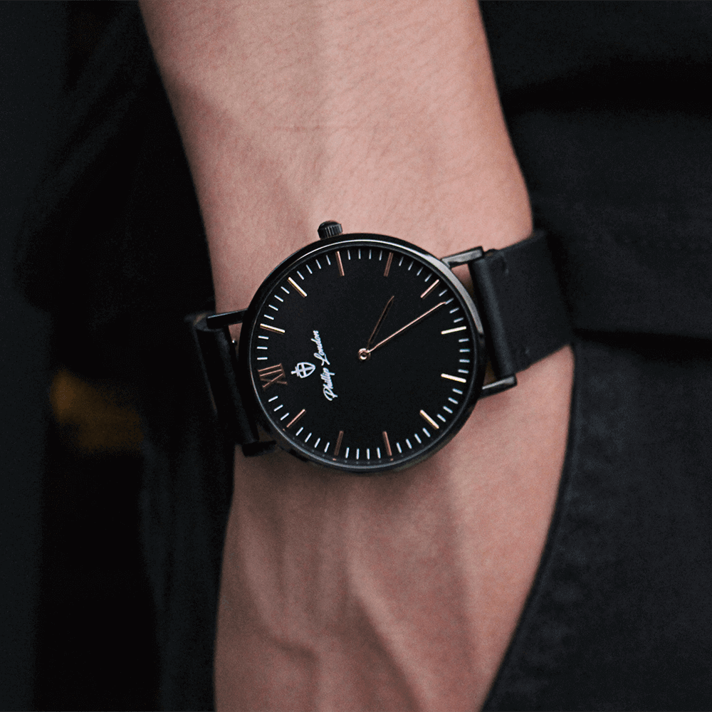 Relógio Masculino Greenwich Leather All Black 40mm Preto 10