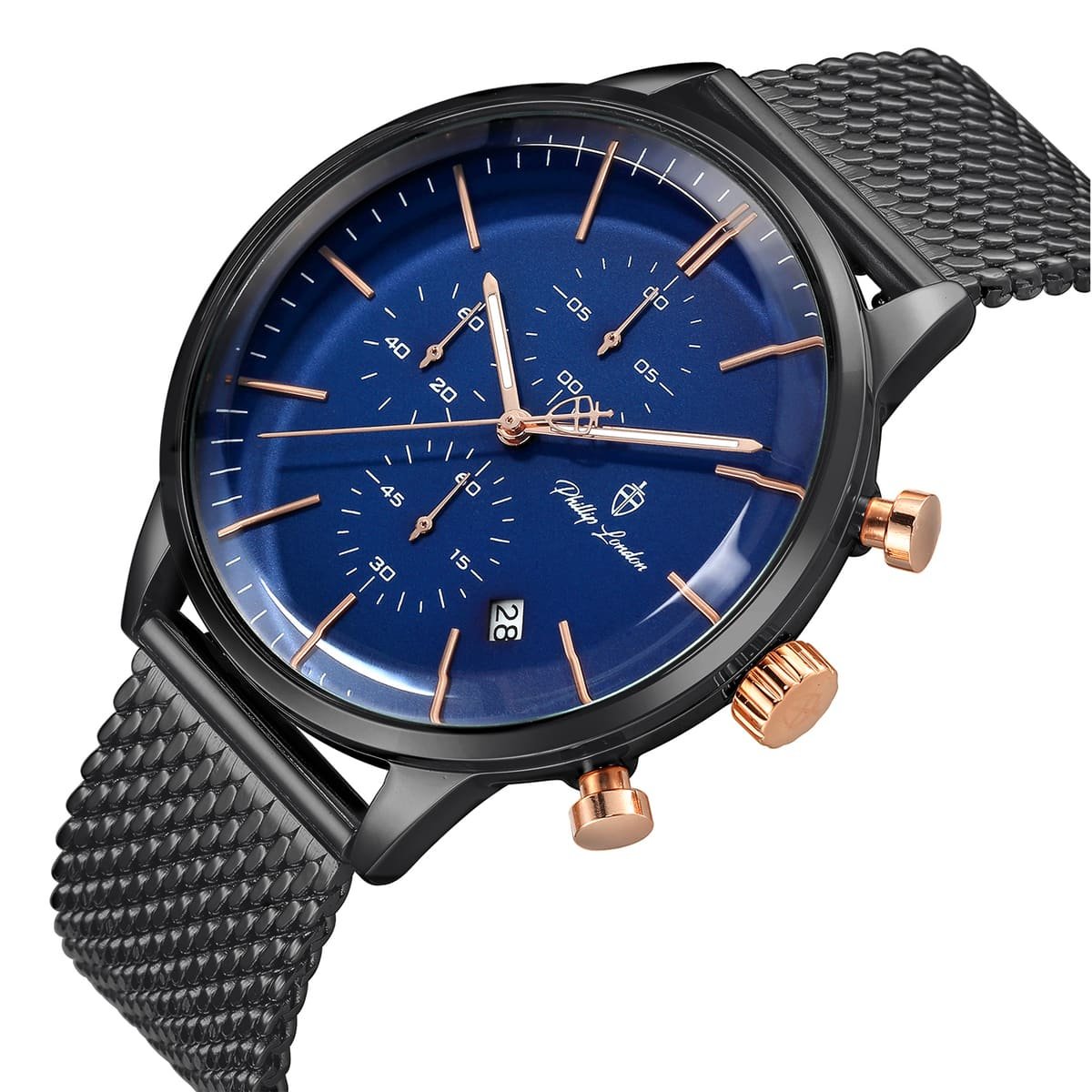 Relógio Masculino Sherlock Gun 42mm Preto 2