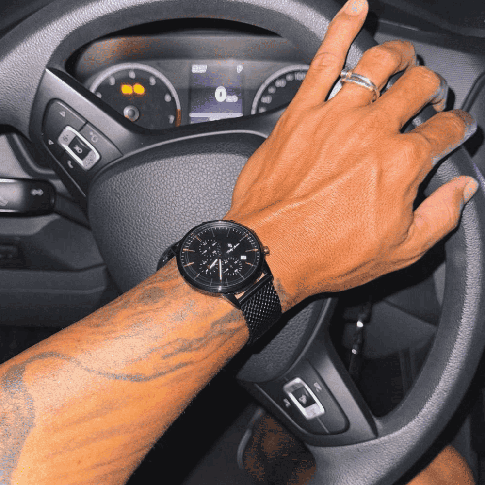 Relógio Masculino Sherlock Black 42mm Preto 8