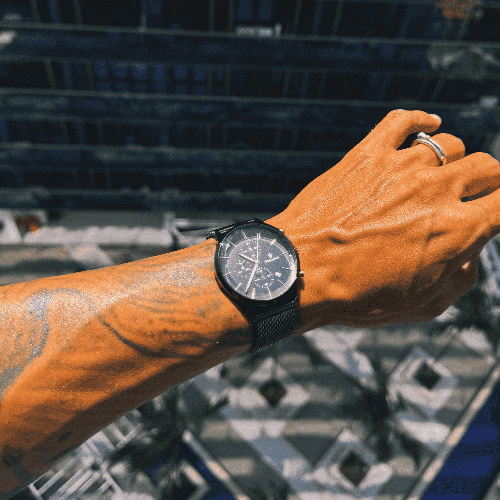 Relógio Masculino Sherlock Black 42mm Preto 9