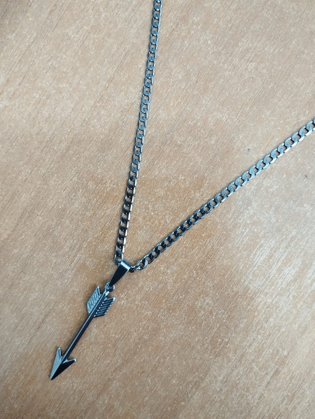 Colar Aço Inox Arrow Grafite Grafite 2