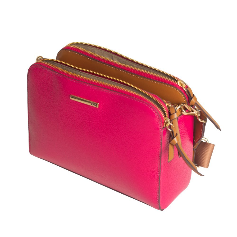 Bolsa Feminina Transversal Dayane Magalhães Rosa Pink Rosa 1