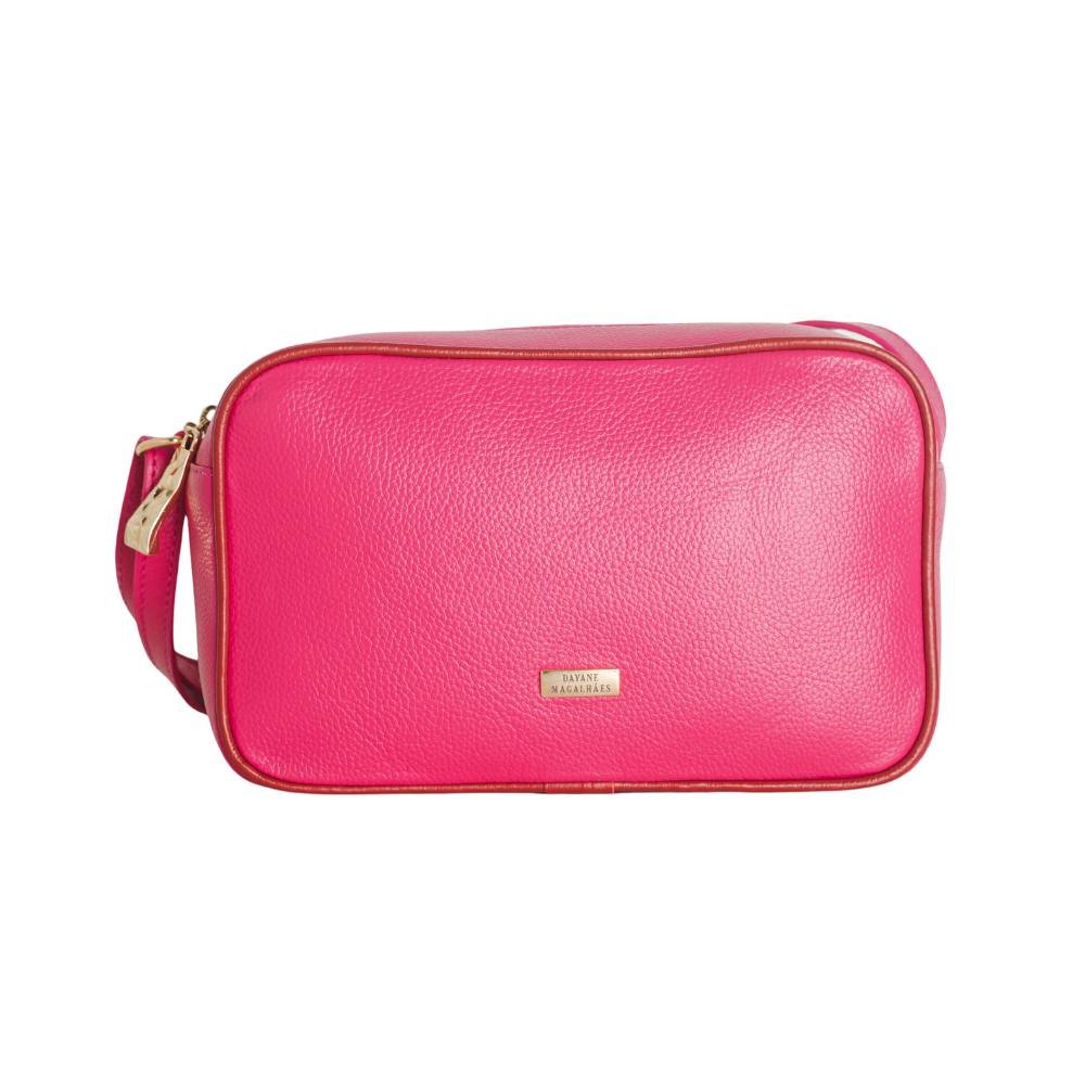 Bolsa Feminina Transversal Dayane Magalhães Rosa Pink Multicores 1