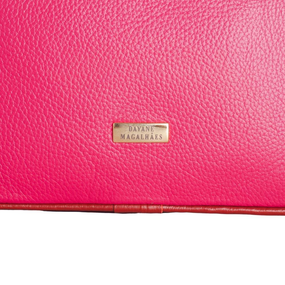 Bolsa Feminina Transversal Dayane Magalhães Rosa Pink Multicores 3
