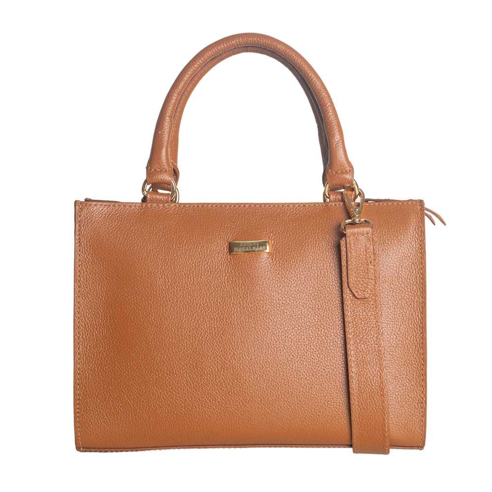 Bolsa Feminina Transversal Dayane Magalhães Caramelo Marrom 4