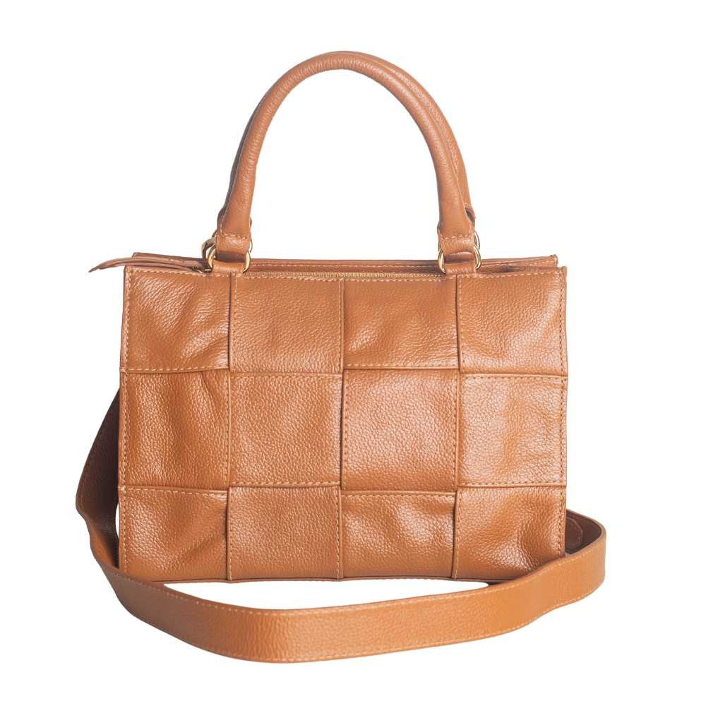 Bolsa Feminina Transversal Dayane Magalhães Caramelo Marrom 6