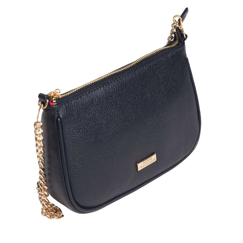 Bolsa Feminina Transversal Dayane Magalhães Preto