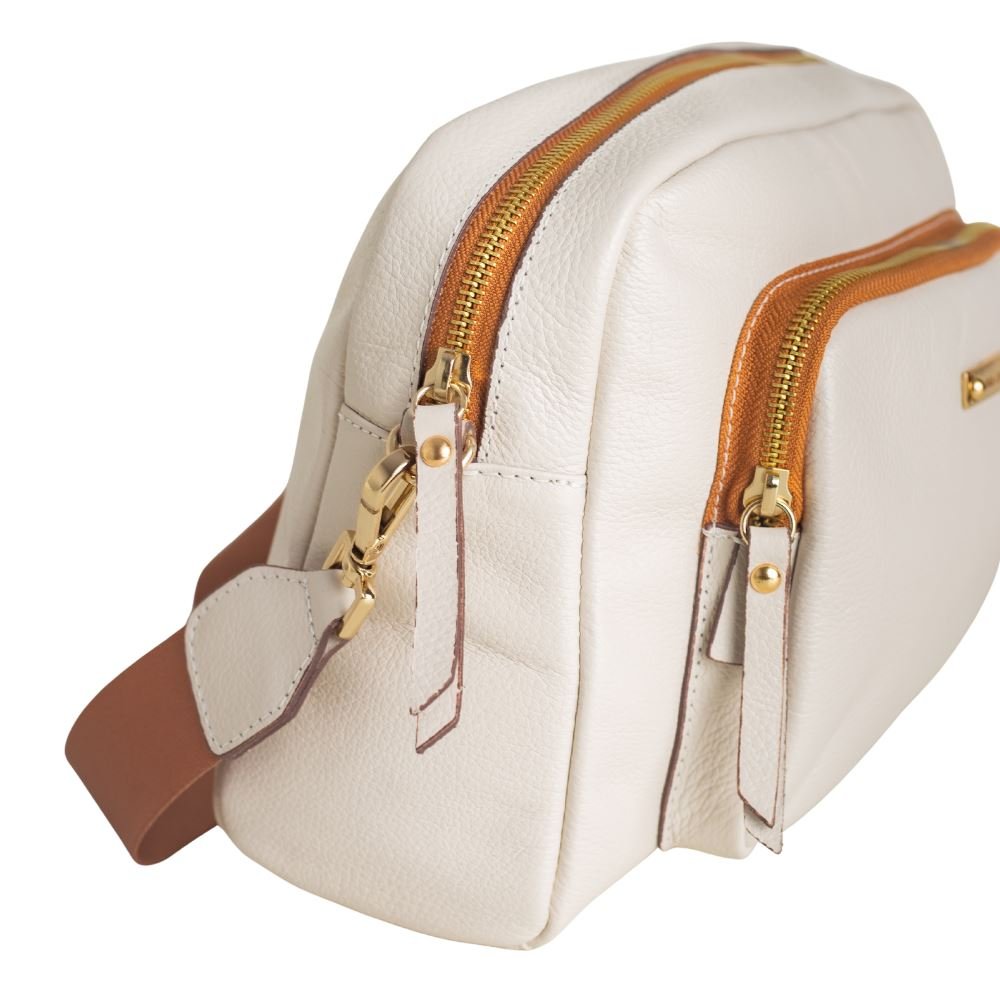 Bolsa Feminina Transversal Dayane Magalhães Off White Branco 2