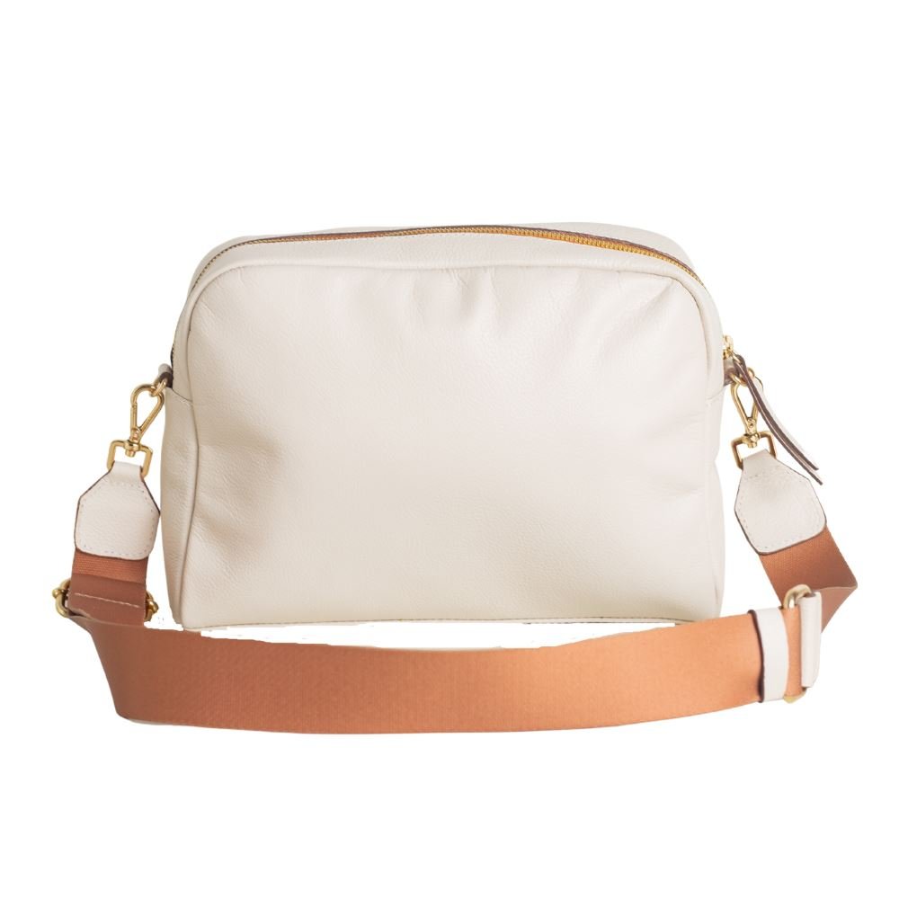 Bolsa Feminina Transversal Dayane Magalhães Off White Branco 3
