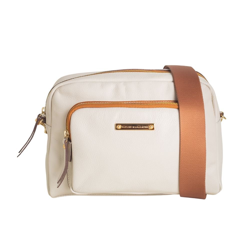 Bolsa Feminina Transversal Dayane Magalhães Off White Branco 5