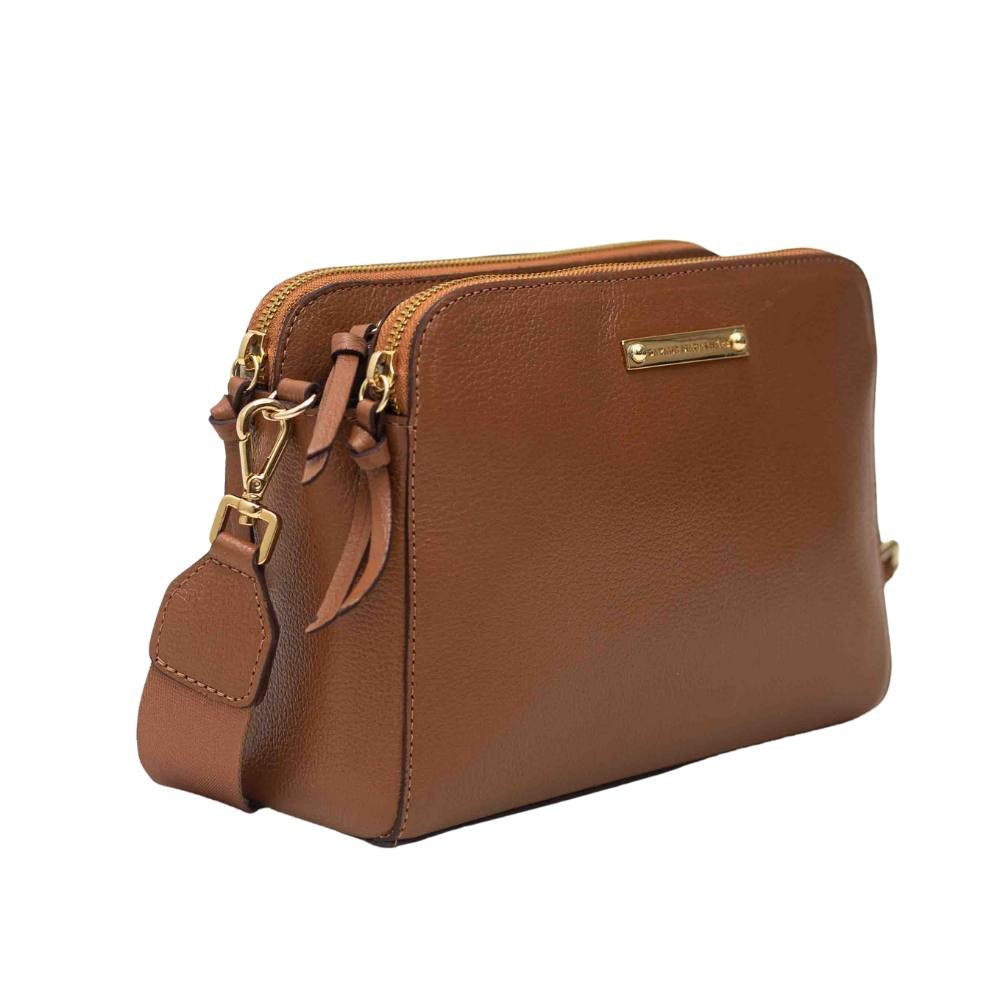 Bolsa Feminina Transversa Dayane Magalhães Marrom Marrom 1