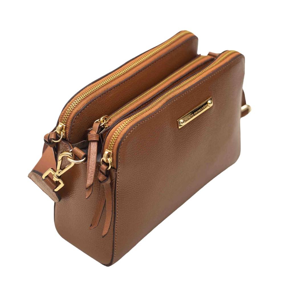 Bolsa Feminina Transversa Dayane Magalhães Marrom Marrom 2