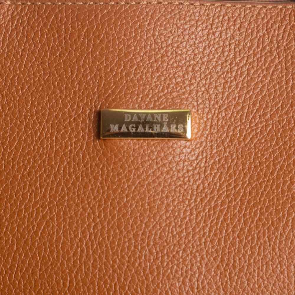 Bolsa Feminina Transversal Dayane Magalhães Marrom Marrom 3