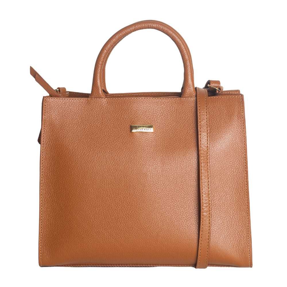 Bolsa Feminina Transversal Dayane Magalhães Marrom Marrom 8