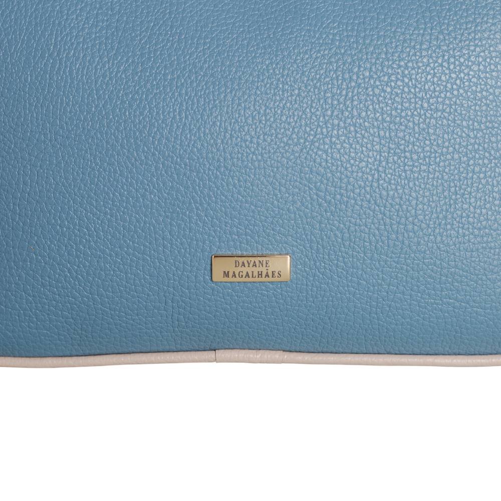 Bolsa Feminina Tiracolo Dayane Magalhães Azul Multicores 3