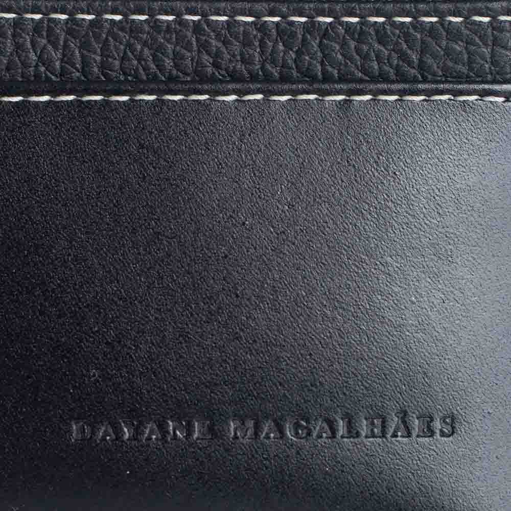 Porta Cartão Dayane Magalhães Couro Preto ÚNICO 3