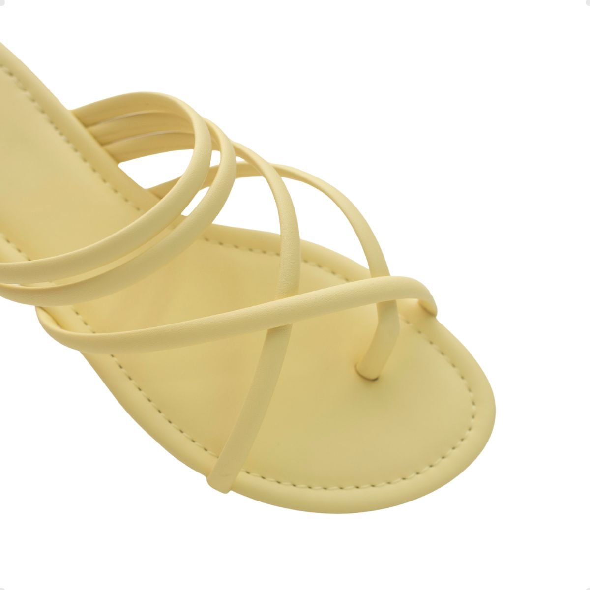 Rasteira Flat Dm Eterna Pastel Yellow Amarelo 4