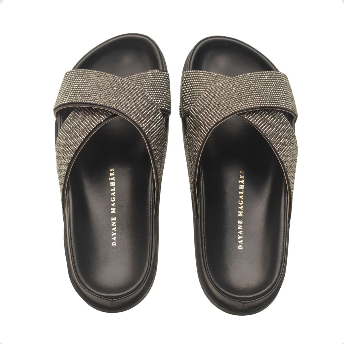 Tamanco Papete Celeste De X Dayane Magalhães Preto Preto 3