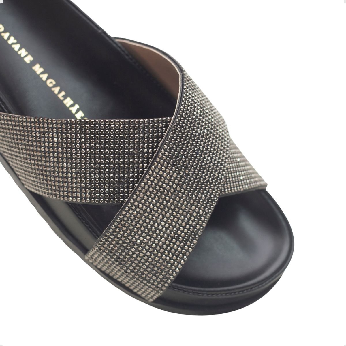 Tamanco Papete Celeste De X Dayane Magalhães Preto Preto 4