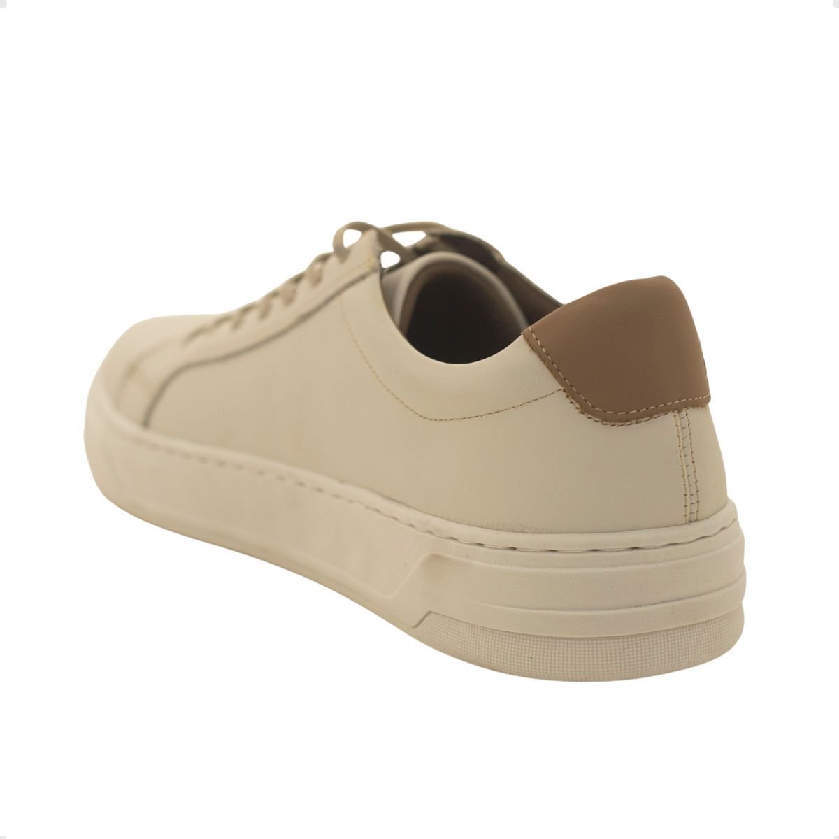 Sapatenis Masc Enzo Ribeiro Cadarço Em X Mic014- Branco 3