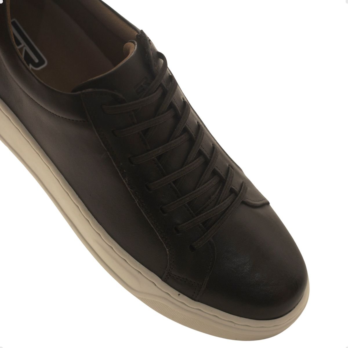 Sapatenis Masc Enzo Ribeiro Cadarço Em X Mic014- Preto 4