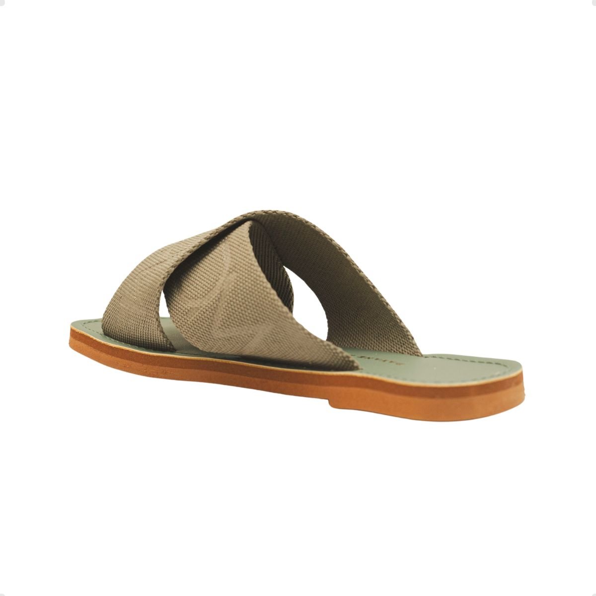 Tamanco Rasteiro Cruzado Dayane Magalhães Celeste Verde Militar Verde 5