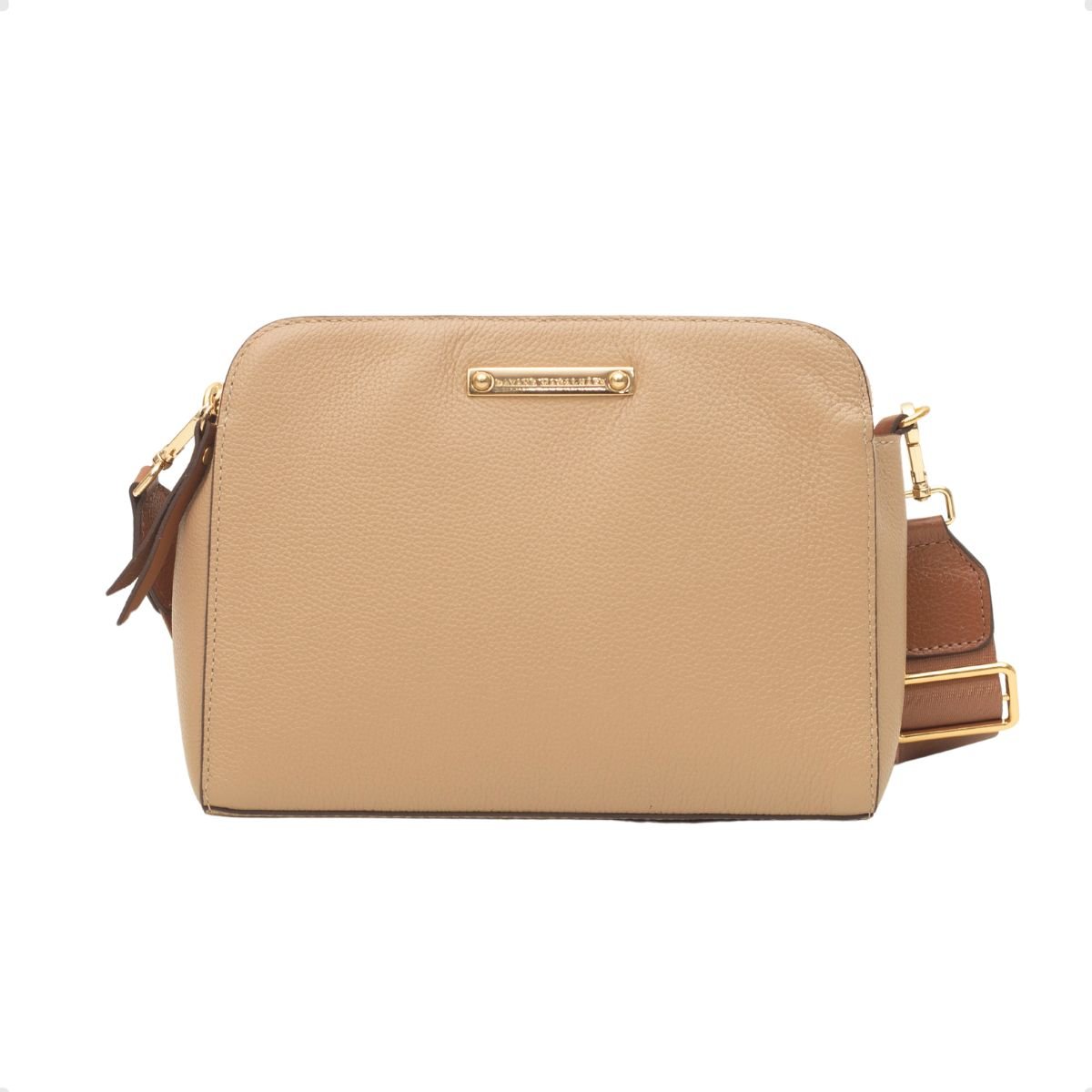 Bolsa Feminina Transversa Dayane Magalhães Bege 1