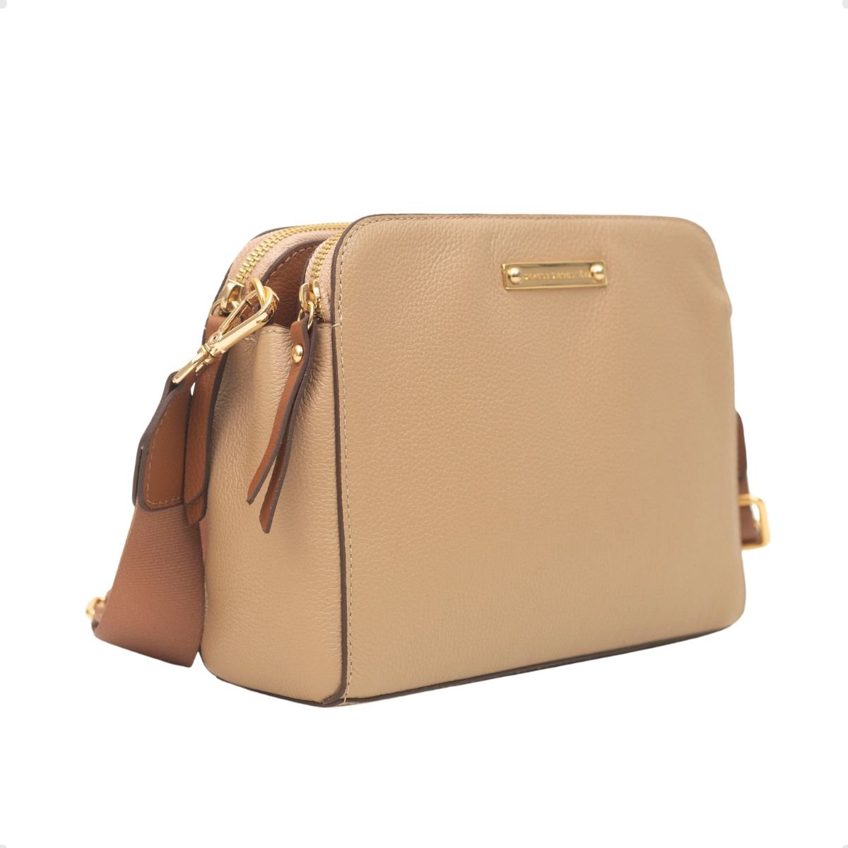 Bolsa Feminina Transversa Dayane Magalhães Bege 2