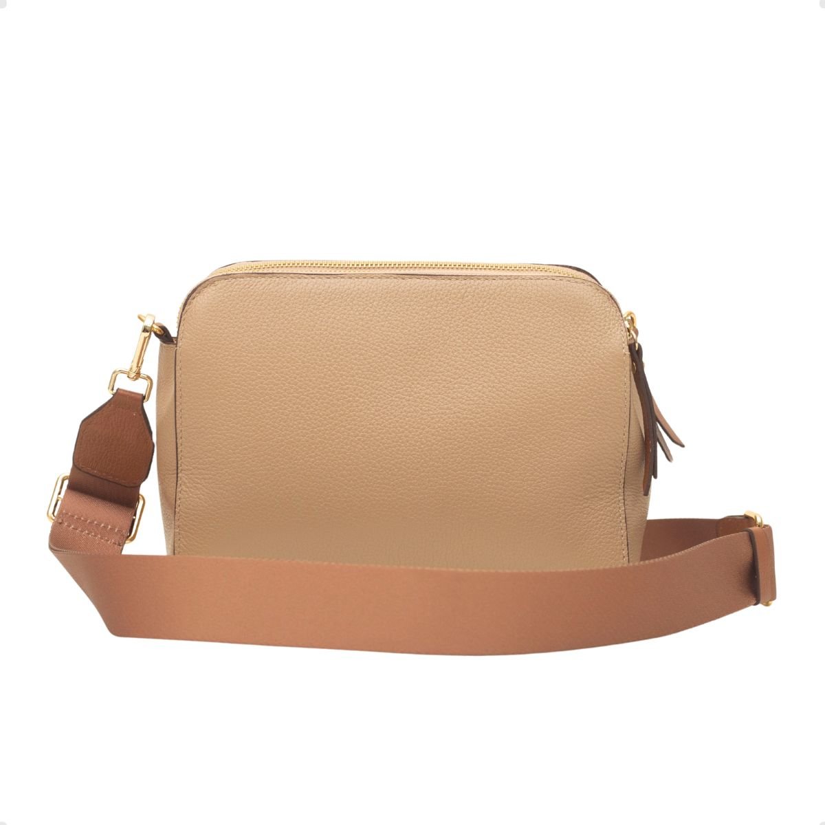 Bolsa Feminina Transversa Dayane Magalhães Bege 5