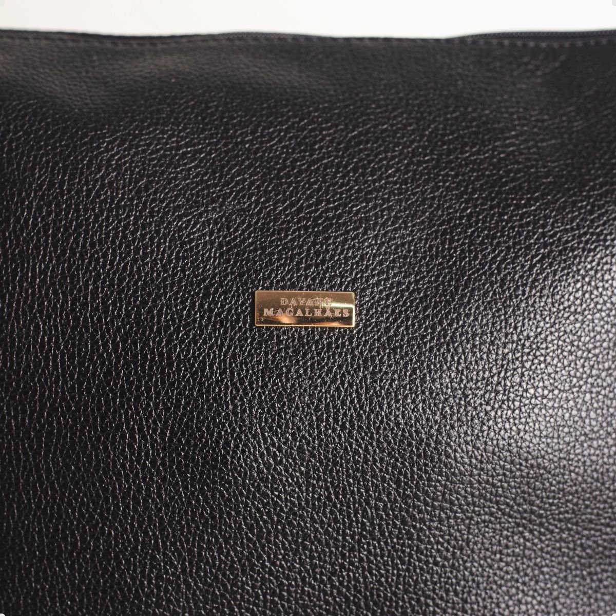 Bolsa Crossbody Couro Liso Dayane Magalhães Preta Preto 4