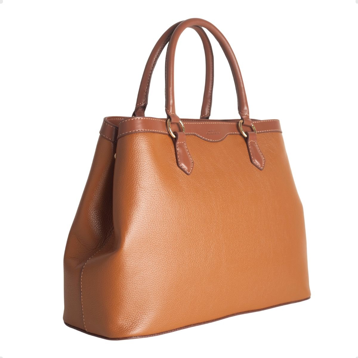 Bolsa Feminina Transversal Dayane Magalhães  Couro Marrom 2