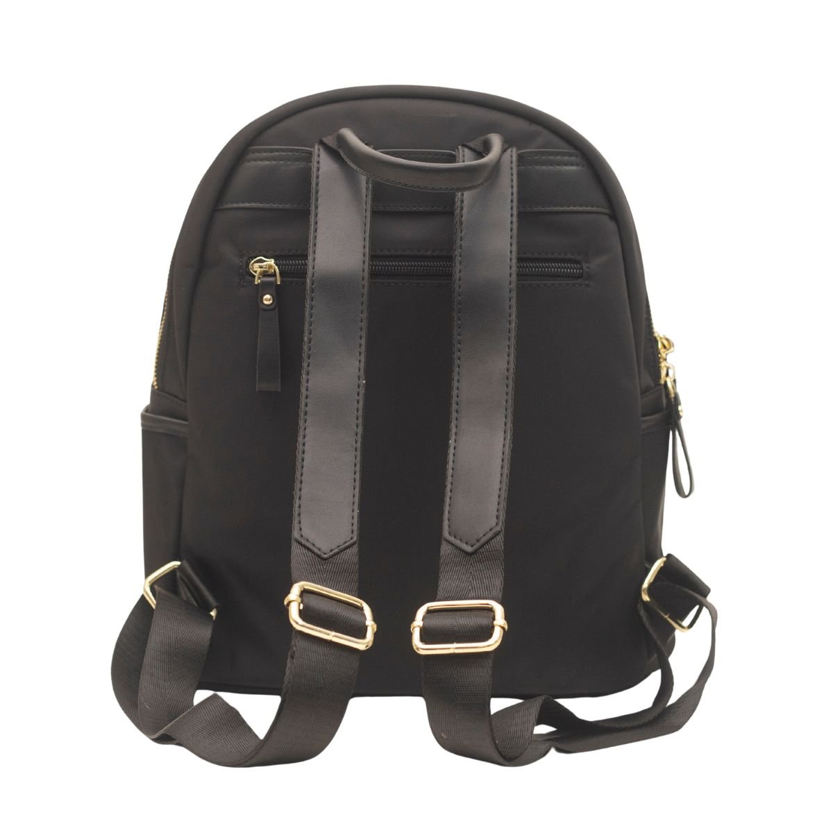 Mochila Grande De Nylon Básica Dayane Magalhães Preto 5