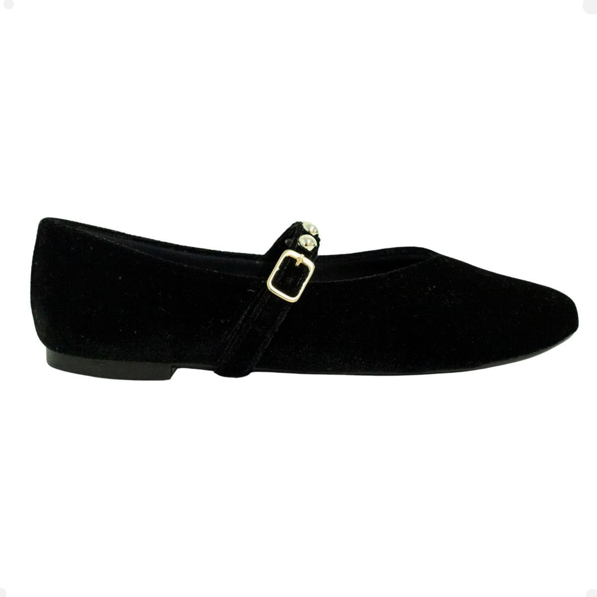 Sapatilha Classy Preta Com Spikes Preto 1