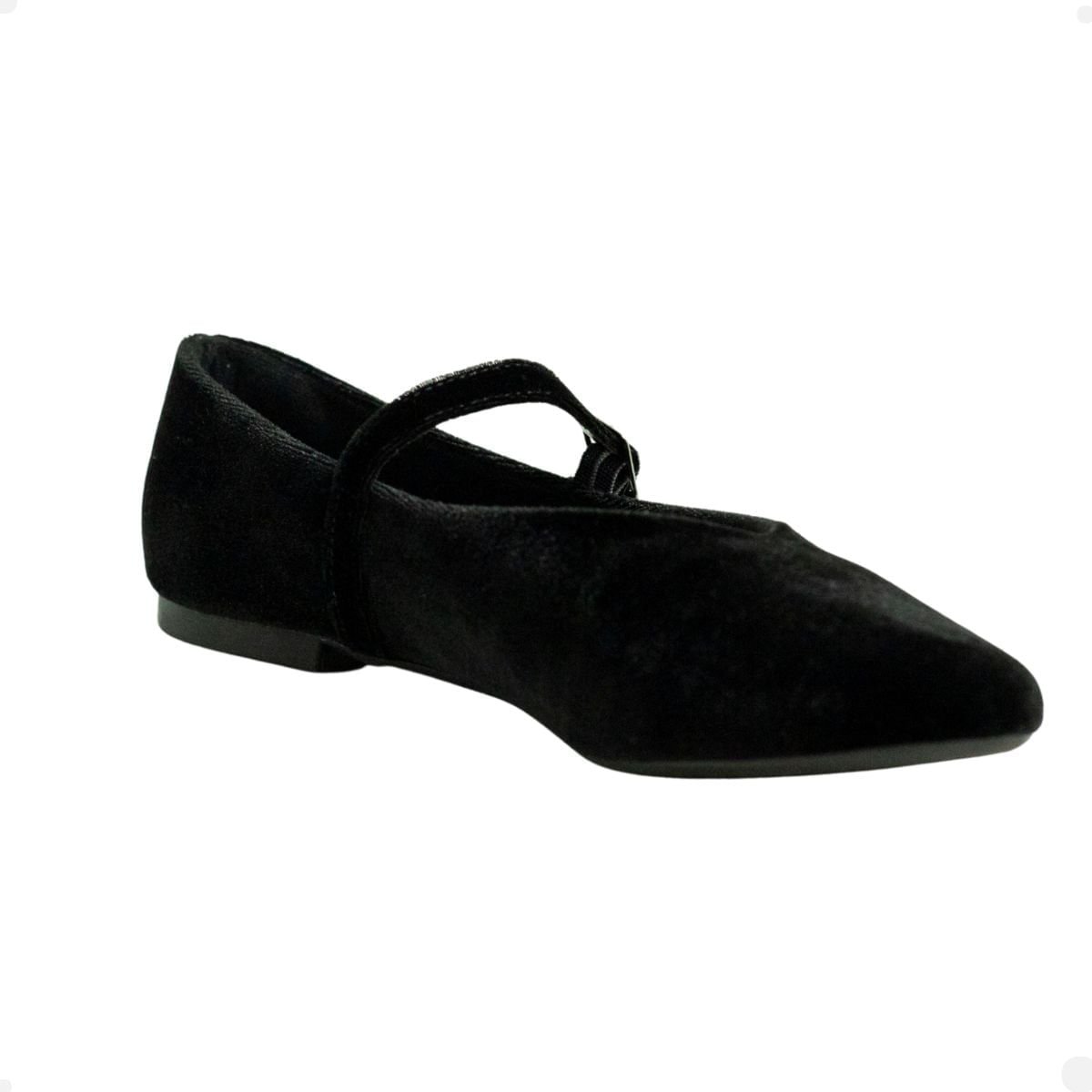 Sapatilha Classy Veludo Preto Veludo Preto 2
