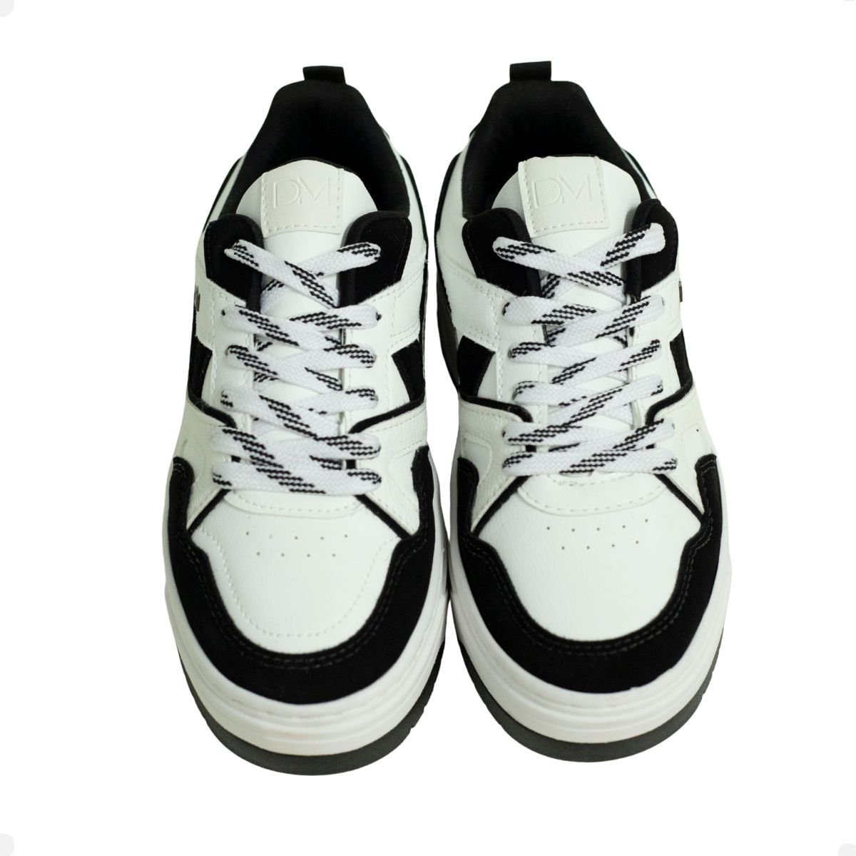 Tênis Dm Urban Espresso Preto & Branco Branco/Preto 4