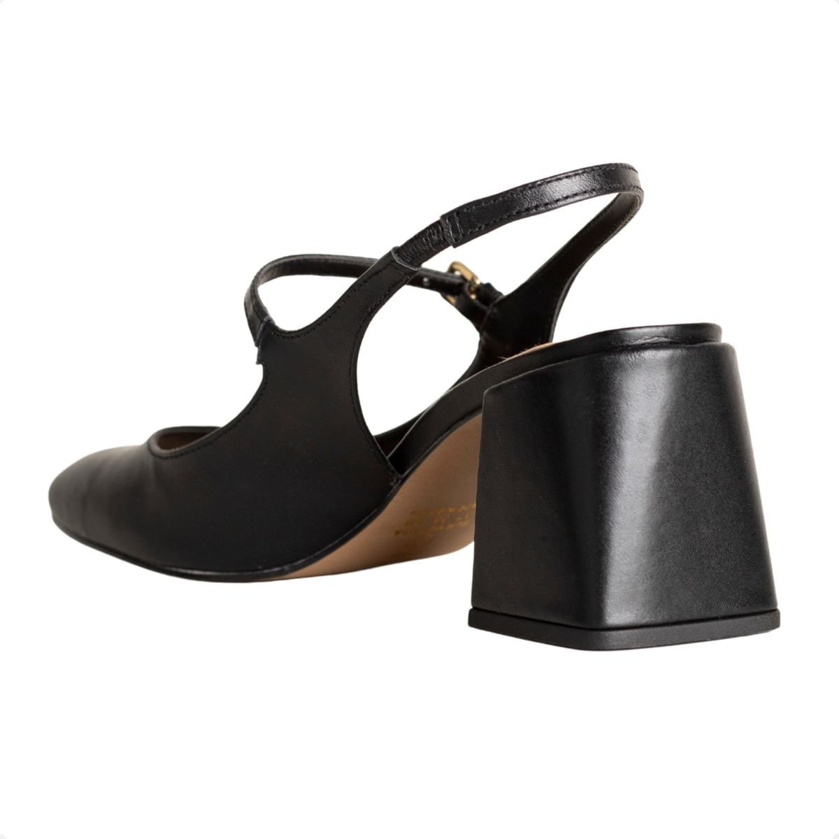 Sapato Slingback Boneca Preto Dm Preto 5