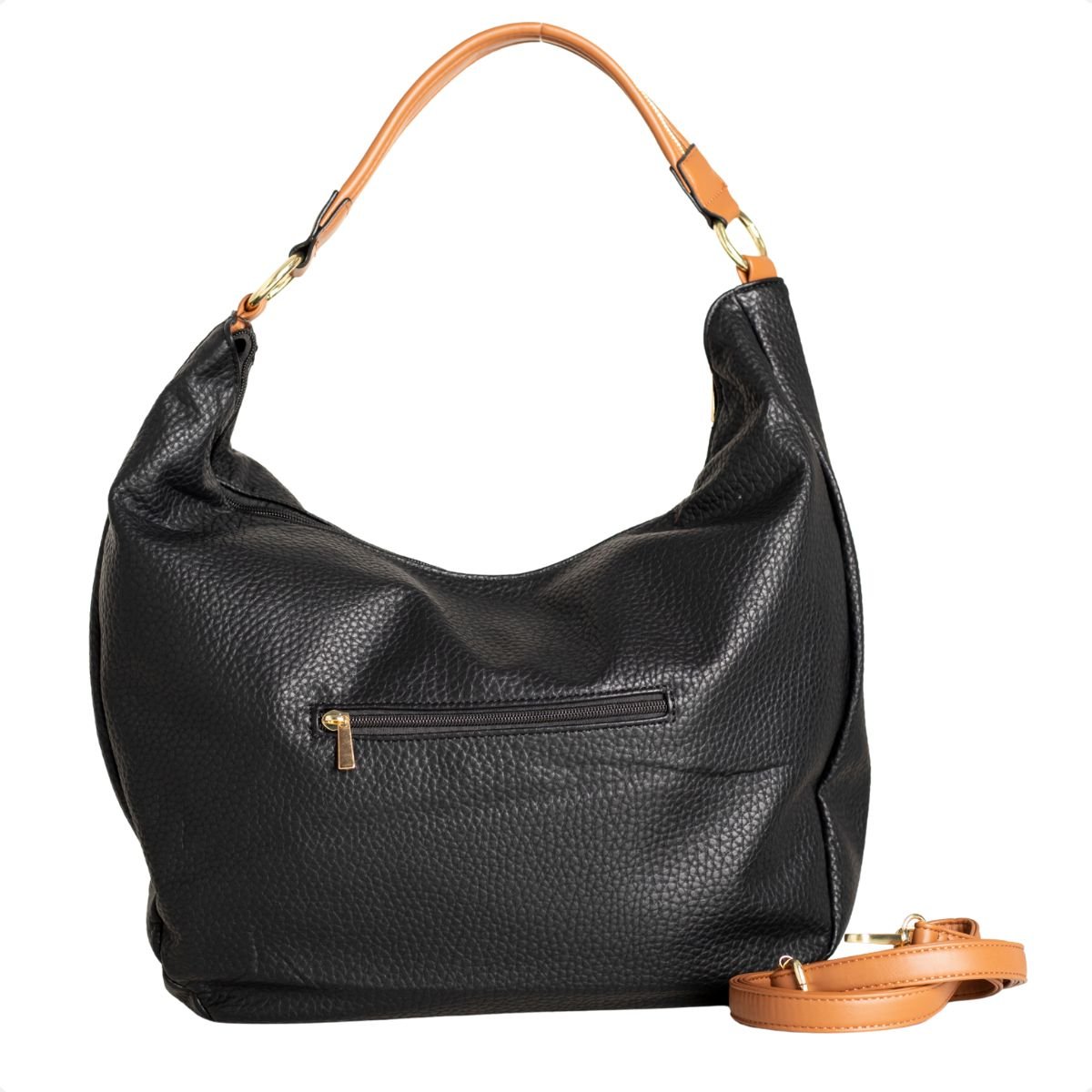 Bolsa Slouch Preta Dm Obsession Preto 4