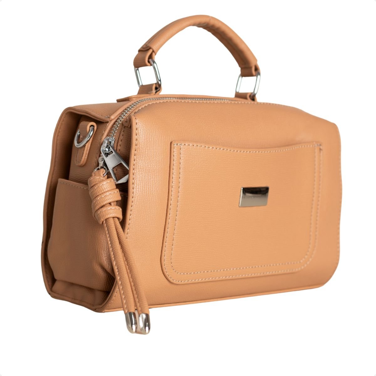 Bolsa Caramelo Com Alça De Mão Dm Obsession Capuccino 2