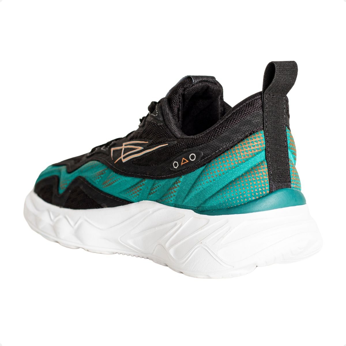 Tênis Jump Motion Preto E Verde Preto 5