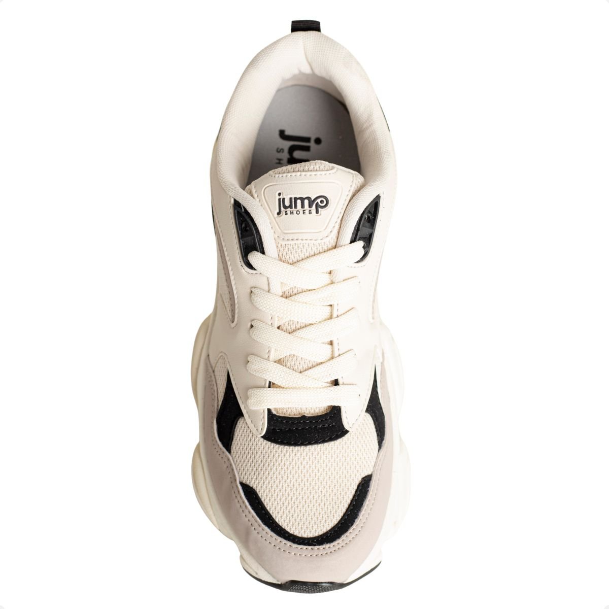 Tênis Jump Chuncky Preto E Marrom Bege 6