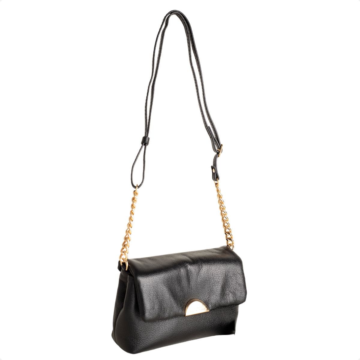 Bolsa Dm Bella Chain Preta Preto 2