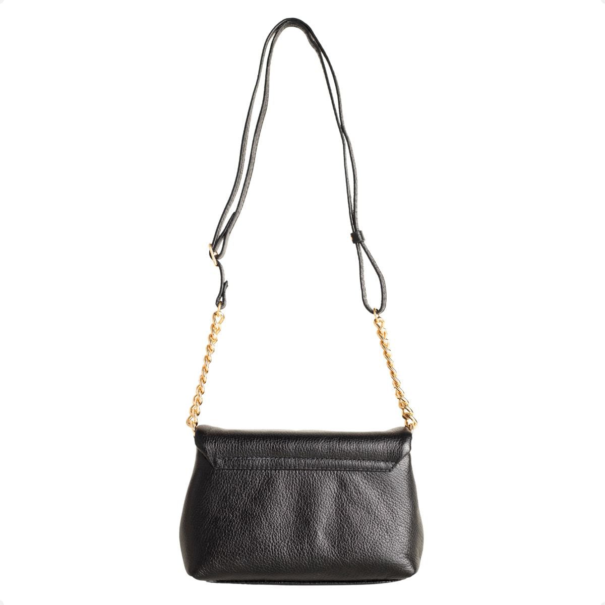 Bolsa Dm Bella Chain Preta Preto 5