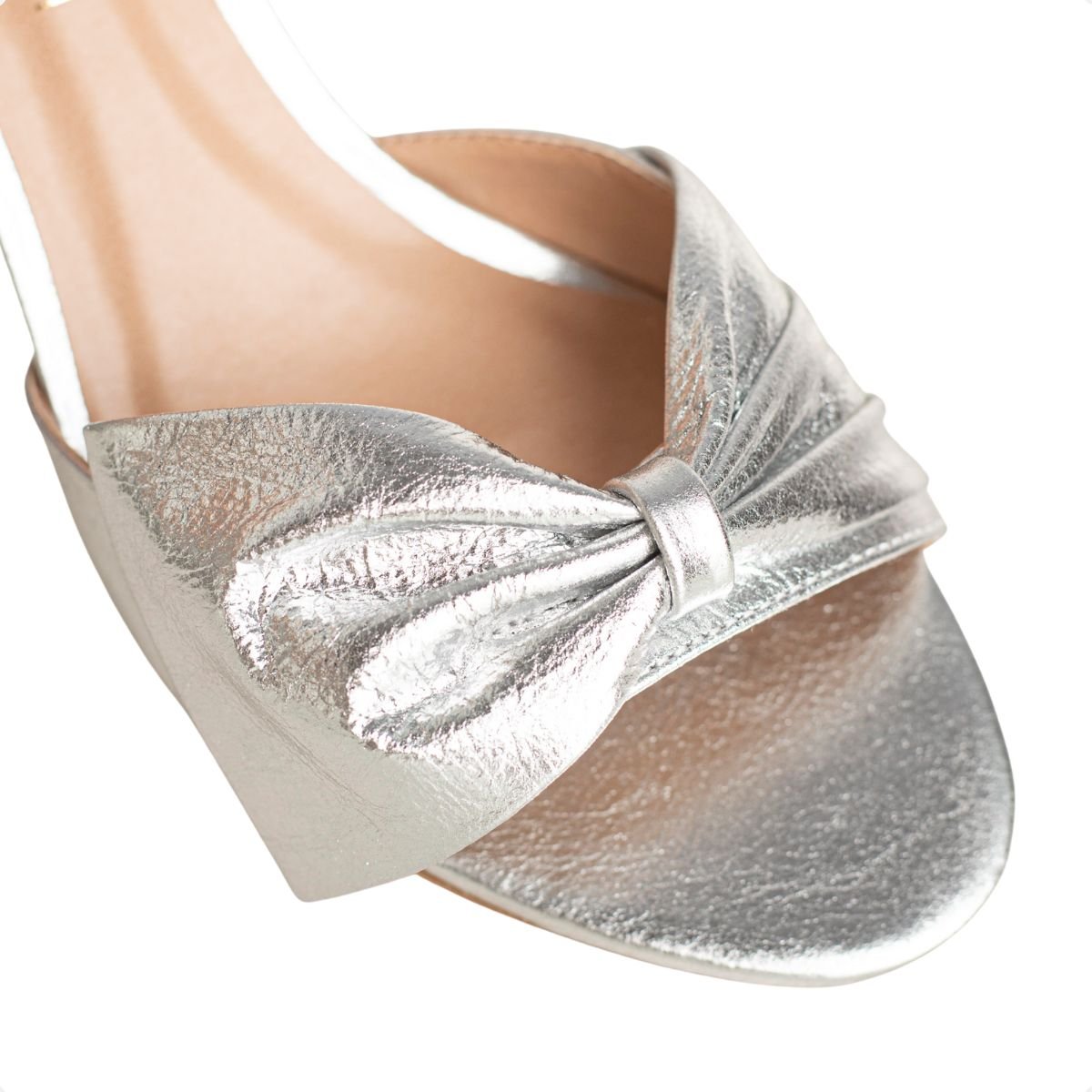 Sandália Dm Glam Laço Prata Prata 3