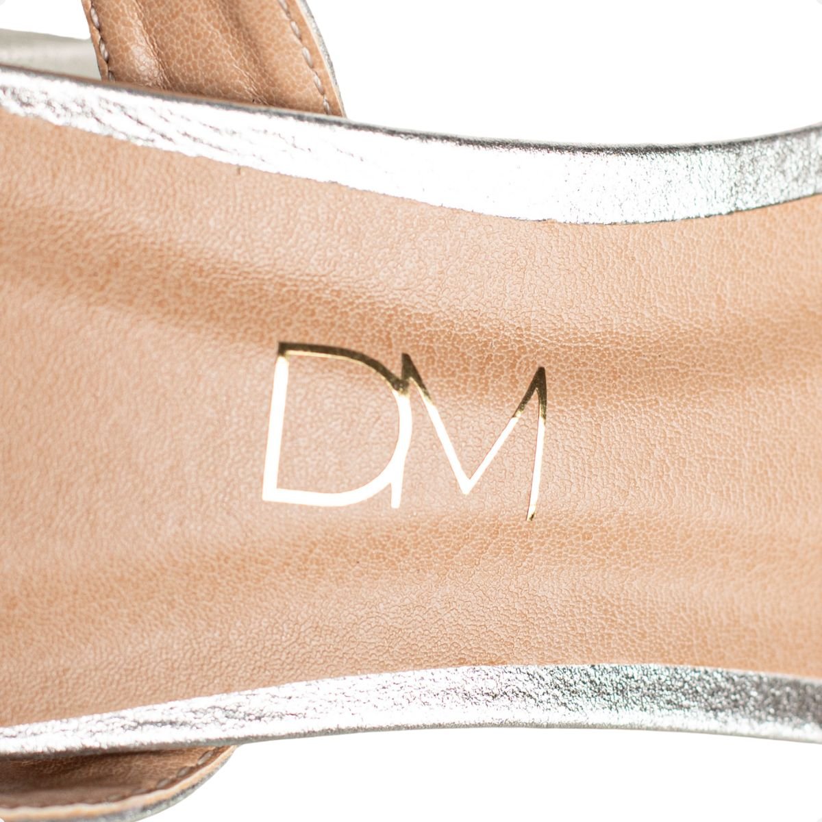 Sandália Dm Glam Laço Prata Prata 7