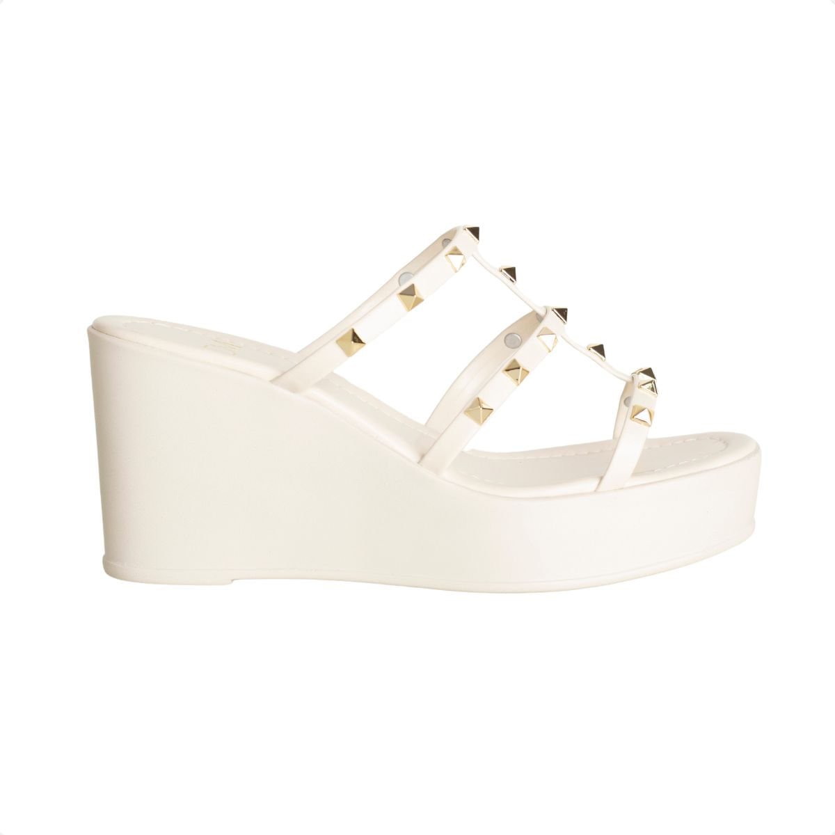 Tamanco Plataforma Dm Summer Branco 1