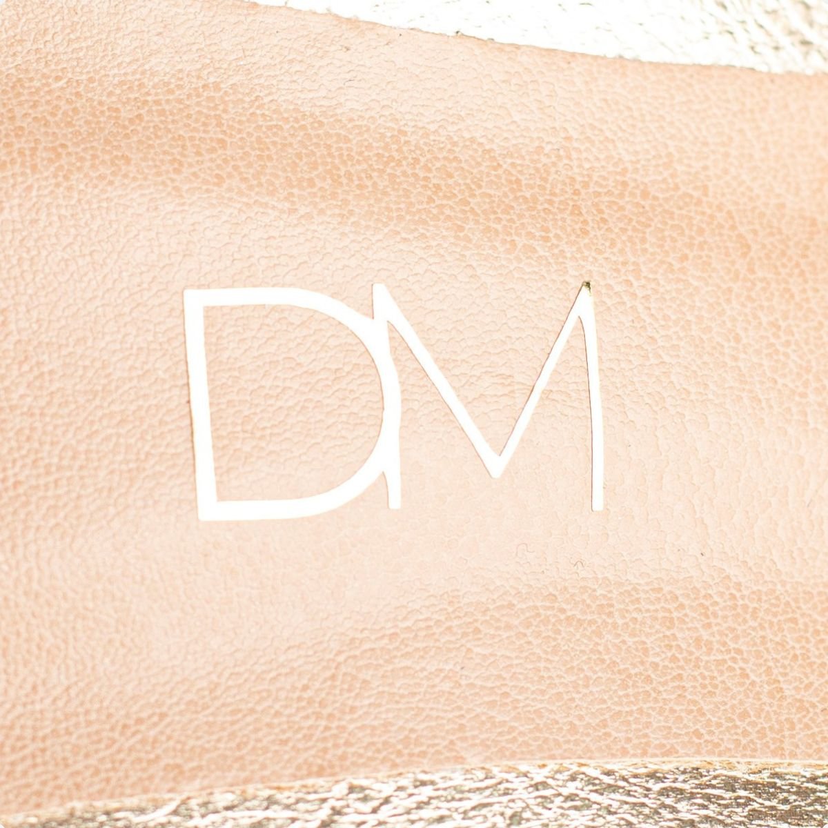 Sandália Dm Clássica Tiras Dourada Dourado 7