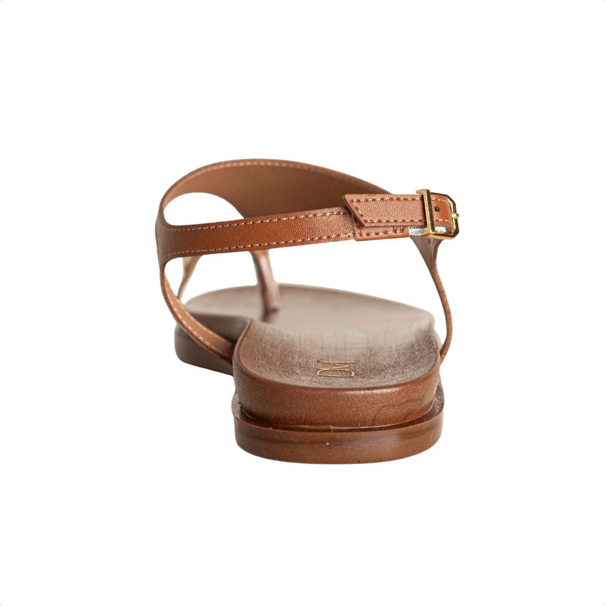 Sandália Rasteira Dm Veraneio Caramelo Marrom 4