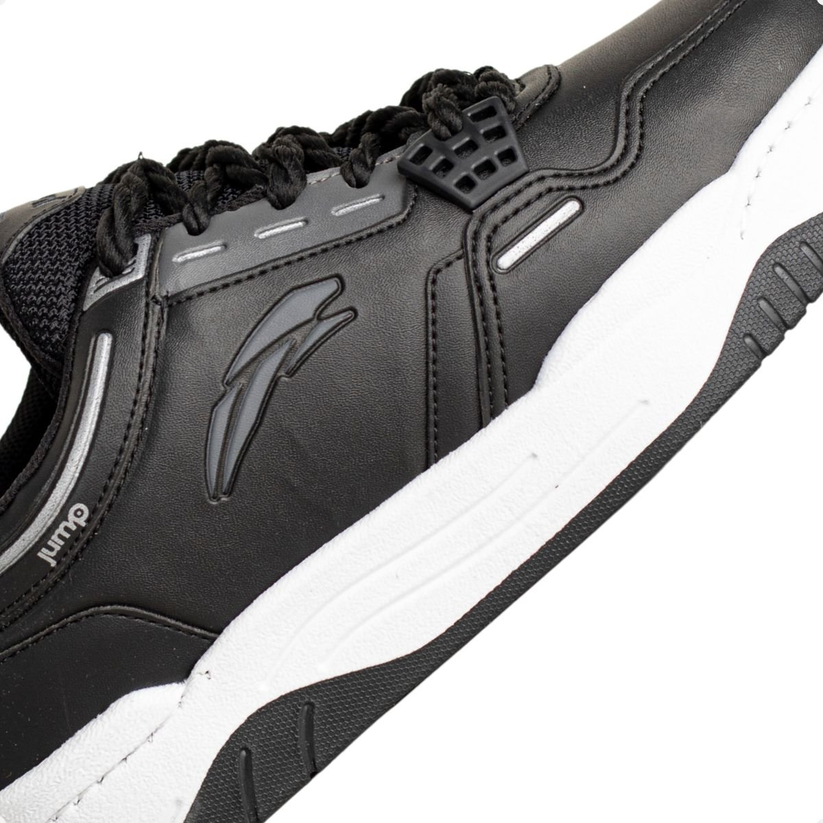 Tênis Jump Beat Preto Preto/Branco 6