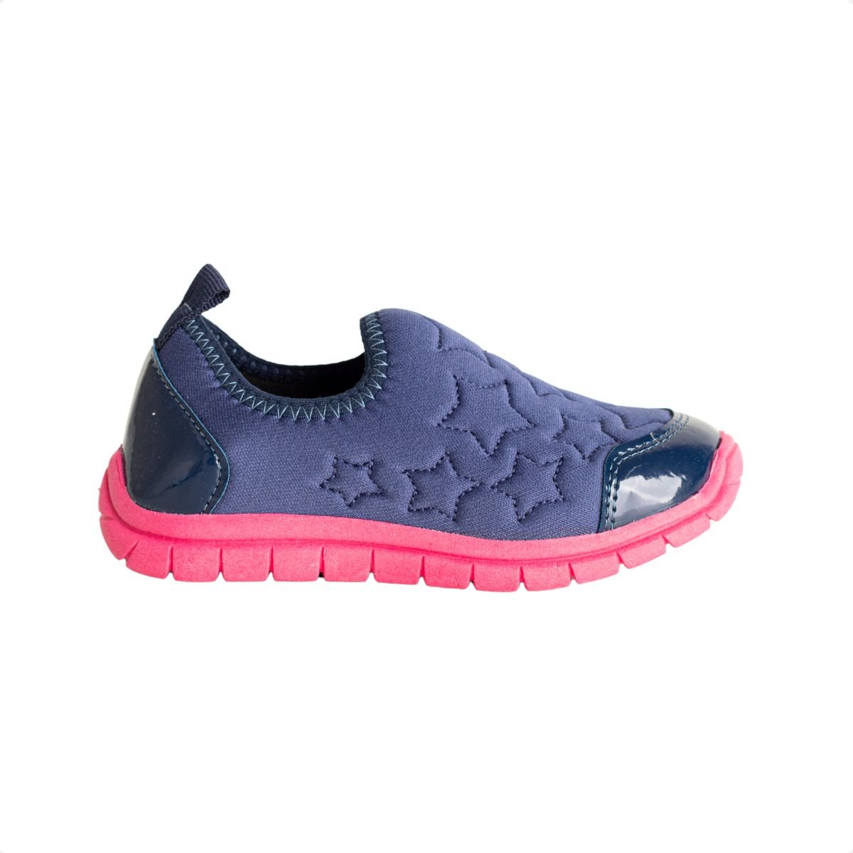 Tênis Jump Kids Baby Star Azul Marinho E Pink
