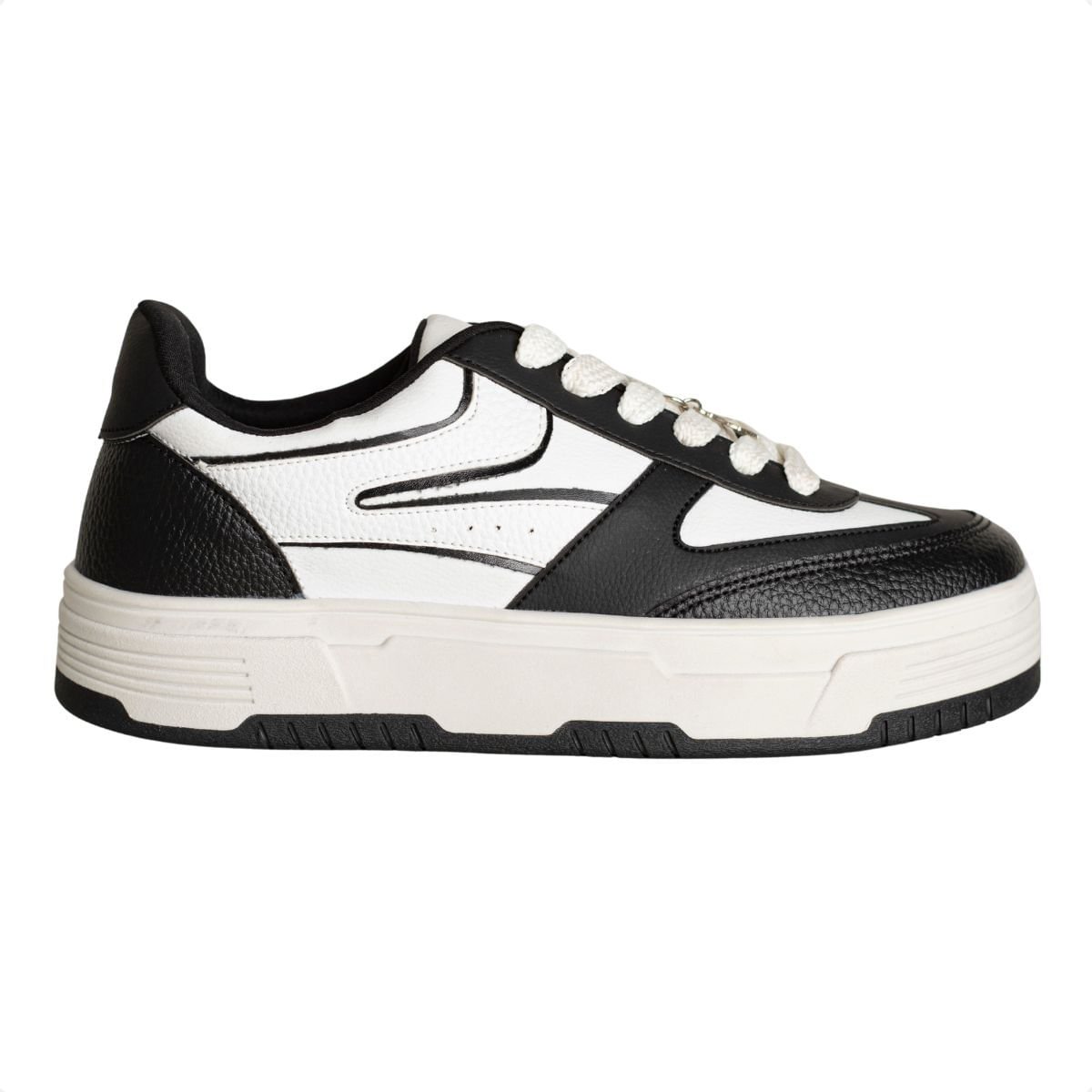 Tênis Feminino Lízis Urban Bold Preto E Branco Branco/Preto 1